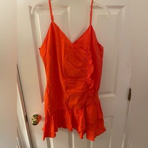 Vestique orange mini dress